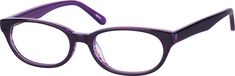 An acetate full-rim frame with design on temples. | Zenni Women's Oval Prescription Glasses Purple Plastic Frame Purple Glasses, Oval Glasses Frames, Womens Eyewear Frames, Everyday Glasses, Hinged Frame, Oval Glasses, Oval Eyeglasses, Zenni Optical, Eyewear Womens