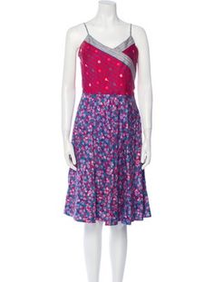 Marc Jacobs A-Line DressRedFloral PrintSleeveless with V-NeckConcealed Zip Closure at SideDesigner Fit: Dresses by Marc Jacobs typically fit true to size. Marc Jacobs Clothes Dresses, Knee Length Dress, Marc Jacobs, Knee Length, Print Patterns, Floral Print, A Line, Dress Outfits, Floral Prints