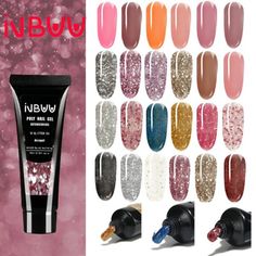 Polygel Kits Archives - inbuu Poly Nail Gel, Positive Aspects, Acrylic Nails Coffin Short, Nails Gel, Acrylic Nails Coffin, Nail Brushes