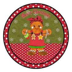 Wreath Sign, 10 Round Vinyl Decal - Christmas Gingerbread - DECOE-071, DecoExchange, Sign For Wreath - DecoExchange Gingerbread Sign, Merry Christmas Gingerbread, Wreath Signs, Winter Signs, Gingerbread Girl, Chenille Stems, Holiday Signs, Girls Handmade, Metal Wreath