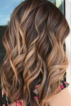 Caramel Highlights, Trendy Hair Color, Balayage Brunette, Hair Color Balayage, Hair Inspo Color