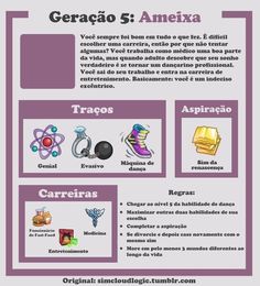 the spanish language poster is shown in purple and white, with an image of various objects