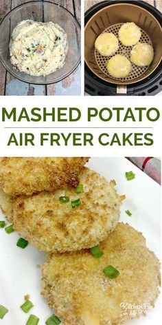 mashed potato air fryer cakes are an easy and delicious appetizer for any occasion