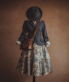 Adventure Academia, Subculture Fashion, Blue Wardrobe, Adventure Fashion, Classical Dress, Dark Academia Outfit, 1920s Outfits