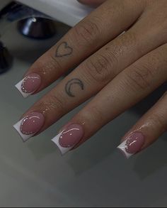 Short White French Tip Nails, Short White French Tip, Nail Designs Short, White French Tip Nails, Nail Inspo Nail Art, Acrylic Toe Nails, White French Tip, Work Nails, French Tip Acrylic Nails