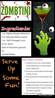 zombie cocktail recipe for halloween party