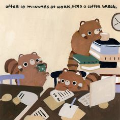 coffee break with red pandas | FINE ART Giclée print Red Pandas, Red Panda, Giclée Print, Sticker Book, Pigment Ink, Coffee Break, Watercolor Illustration, Colour Tone, All Print