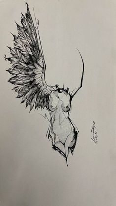 Wings Sketch, 얼굴 그리기, Gothic Tattoo, Best Tattoo Designs, Art Inspiration Painting, Tattoo Design Drawings, Best Tattoo, Book Art Drawings, Sketchbook Art Inspiration