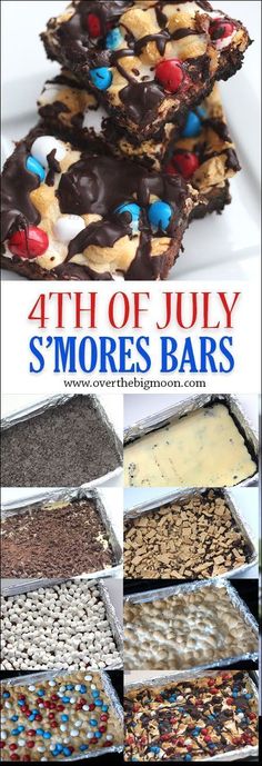 the fourth of july s'mores bars