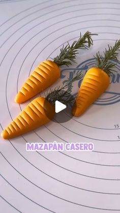 two carrots on top of each other with the words mazapan gasero