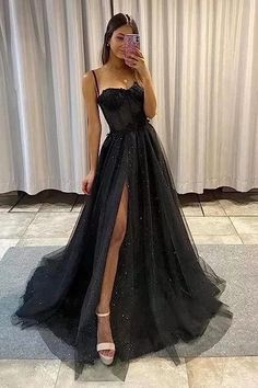 Gaun Tulle, Glitter Prom Dress, Sparkly Prom Dress, Custom Prom Dress, Spaghetti Strap Prom Dress, Graduation Dresses