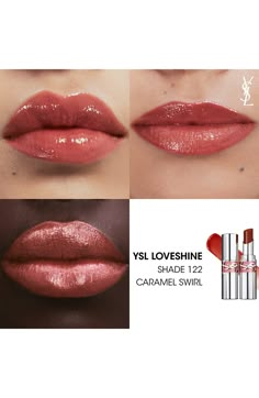 What it is: A buildable lipstick-to-oil hybrid made with six nourishing oils for a smooth glide, a creamy shine and up to 24-hour hydration. What it does: This iconic lip color offers the color of a lipstick with the slip of an oil. Made with a 60% oil base and fig pulp, the formula melts on lips for instant hydration and softer, moisturized lips over time. Choose from neutral everyday nudes to pops of mauve and pink. How to use: Define your lip contours with Touche Éclat (sold separately) befor Lip Oil Stick, Moisturized Lips, Ysl Lipstick, Lip Contouring, Perfume Lover, Make Up Inspo, Kiss Makeup, Cut My Hair, Makeup Essentials