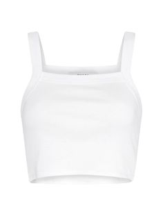 Sustainable essentials. The Rowan Cropped Top is produced from 100% BCI organic cotton and made here in the UK. Not only that, it's also the perfect fit. Featuring a modern take on the Romantic square neckline, with slim straps and a playful cropped hem. Your high-waisted trousers have been waiting for the Rowan. Everyday Cotton Tank Top With Square Neck, Spring Cotton Tank Top With Wide Straps, Square Neck Cotton Tank Top For Everyday, Cotton Square Neck Tank Top For Everyday, Cotton Tops With Wide Straps For Summer, Chic Cotton Crop Top With Square Neck, Summer Cotton Tank Top With Square Neck, Square Neck Cotton Tank Top For Summer, Fitted Cotton Tank Top With Square Neck