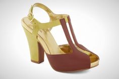 Rosemary Heel $100 -25 Hot Summer Heels and Wedges | Brit + Co. Cute Shoes For Women, Runway Shoes, Heart Shoes, Vintage Heels