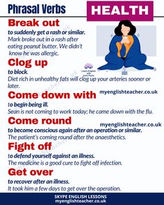 a poster with the words phrasal verbs and an image of a woman sitting in