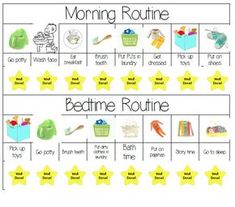 the morning routine worksheet for toddlers to learn how to write and read