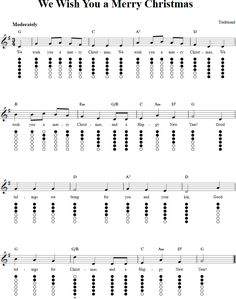 we wish you a merry christmas sheet music for ukulele with chords and tabs