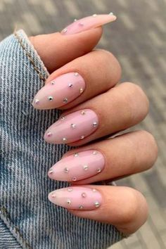 Ongles Beiges, Ongles Bling Bling, Almond Nails Designs, Party Nails, Thanksgiving Nails, Top Nail, Diamond Nails, Crystal Nails, Luxury Nails