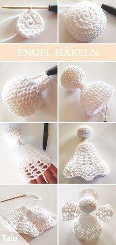 crochet angel ornament instructions