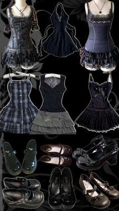 My collage #10 Horror Outfits, Collage Clothes, Clothes Collage, Street Style Outfits Casual, Grunge Coquette, Evanescence, Fairy Grunge