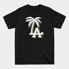 La Los Angeles - La - T-shirt Los Angeles Cartoon, Los Angeles Tshirt, Los Angeles Sweatshirt, Los Angeles Shirt, Vinyl Cut, Shirt Png, City Design, The United States, Angeles