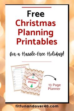 the free christmas planning printables for families to use on their holiday cards and gifts