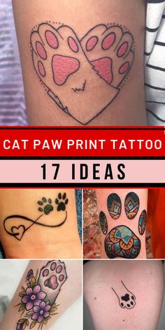 cat paw tattoo designs and their meanings