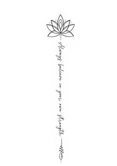 a black and white drawing of a lotus flower with the words, i hope that you are