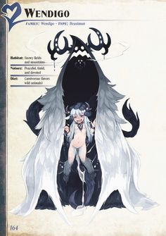 an anime character with white hair and horns