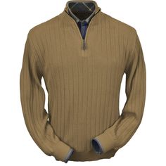 Baby Alpaca 'Links Stitch' Half-Zip Mock Neck Sweater in Wheat Heather by Peru Unlimited Golf Sweater, Perfect Golf, Alpaca Fiber, Alpaca Sweater, Soft Baby, Baby Alpaca, Mock Neck Sweater, Baby Soft, Half Zip