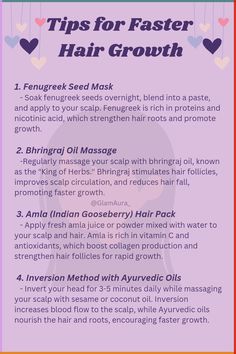 Discover the ultimate secrets to faster Indian hair growth! From Ayurvedic remedies to scalp massage techniques, these natural hair care tips will leave your hair longer, healthier, and shinier. Say goodbye to breakage and hello to luscious locks. 💆‍♀️✨ Learn how to boost growth with powerful ingredients. Follow for more hair growth tips, DIY masks, and beauty hacks for glowing skin and gorgeous hair! 💖 #IndianHairCare #HairGrowthTips #NaturalRemedies #LongHairGoals #HealthyHair #hair #pinterest #haircare #beautyroutine #selfcareroutine #selfcaretips #selflove #1 #fyp #trendingnow #trendy At Home Hair Care, How To Boost Hair Growth, How To Clean Scalp, Hair Products To Grow Hair Faster, Indian Hair Secrets, Women Health Care Tips, Ways To Grow Your Hair Faster, African Hair Growth Secrets, Indian Hair Care Products