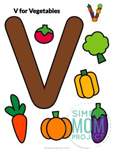 the letter v is made up of vegetables