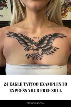 the eagle tattoo examples to express your free soul