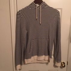 This Account Will Close On 12/31/24 - All Listings Will Be Removed Brand New. Never Worn. No Loose Threads, No Pulls Or Knobs, No Loss Of Shape On The Sweater And No Discoloring Of The Material. Casual Striped Hoodie With Ribbed Cuffs, Striped Cotton Hooded Sweatshirt, Casual Striped Hooded Sweater, Casual Striped Winter Hoodie, Striped Cotton Sweatshirt With Drawstring Hood, Striped Hooded Tops For Fall, Striped Casual Hoodie For Streetwear, Striped Casual Streetwear Hoodie, Casual Striped Hoodie For Streetwear