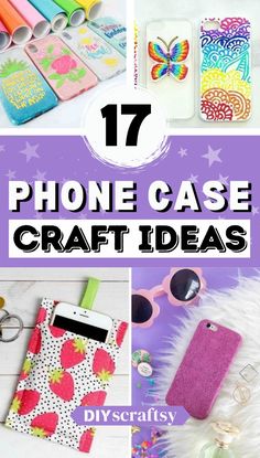 phone case craft ideas with text overlay