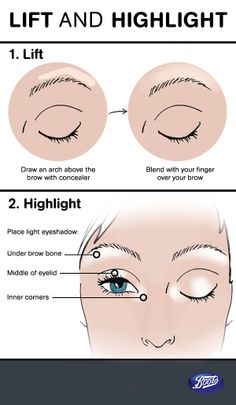 Light Eyeshadow, Hooded Eye Makeup Tutorial, Makeup Tips For Older Women, Eyebrow Makeup Tips, Makeup Help, Face Makeup Tips, Hooded Eye Makeup, Eye Makeup Steps, Beach Hairstyles