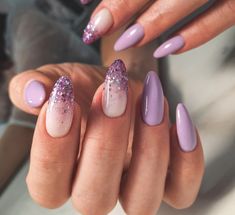 Nails For Purple Dress, Purple Winter Nails, Nail Designs For Autumn, Taupe Nails, Gel Toe Nails, Oval Nails, Nail Art Ideas