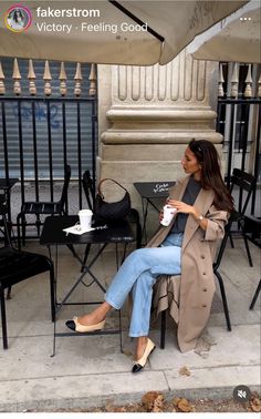 Ballet Flats Outfit, Flats Outfit, Outfit Trends, Mom Outfits, Fall Winter Outfits, Outfits Casuales, Parisian Style, Look Fashion