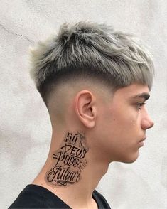 Hair Tattoo Designs, Scalp Tattoo, Men Blonde Hair, Man Bun Hairstyles, Mens Hairstyles Fade, Mens Haircuts, Short Men