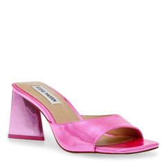 Wide Heels, Jeffrey Campbell, Steve Madden Shoes, Heeled Mules, Pink Color, Mule Shoe, Steve Madden, Womens Sandals, Slippers