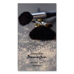 two makeup brushes on top of each other with sparkles in the backgroung