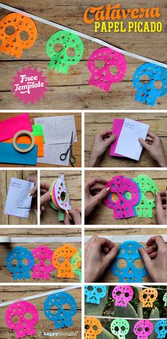 how to make sugar skulls out of paper