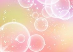 an abstract background with bubbles and stars