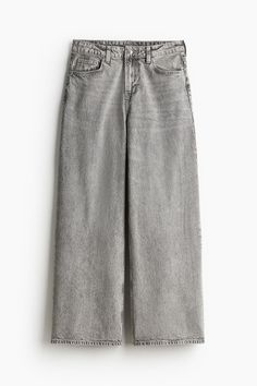 5-pocket jeans in rigid cotton denim that feels firm at first  softening and relaxing with wear. Loose fit from waist to hip and baggy fit from thigh to hem. Regular waist and zip fly with button. Straight  longer legs  designed to fall over foot with a stacking effect. A relaxed and cool denim statement. Cool Denim, Longer Legs, Fall Over, Lady Grey, Jean Grey, Baggy Jeans, Baggy Fits, Pocket Jeans, Long Legs