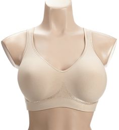 This wireless, soft cup bra features knit-in zones for targeted support and super-soft fabric that flexes to fit you. A special Comfort-U back design is comfortable and helps your straps stay in place. Molded, wireless, unpadded cup has special knit-in support sling along bottom and side for a natural shape and appearance. Cups are lined with same fabric as outer cup and provide a custom fit for each breast - a great solution if you're not quite even. Necklines in both non-lace and lace-trimmed Best Plus Size Bras, Bra Size Calculator, Women Bras, Most Comfortable Bra, Comfortable Bra, Super Short Hair, Soft Cup Bra, Comfortable Bras, Plus Size Bra