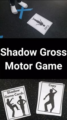 shadow gross motor game for kids to play with