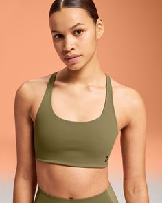 Made for low-impact workouts, flow into every movement with this buttery-soft, lightly padded sports bra. Made with moisture-wicking materials and a strappy open back for increased ventilation. The power mesh liner also keeps sweat out, so you can focus on your movement. Move freely, thanks to the open back design and gentle elastic underband. So you can bend and breathe in any direction. It's so lightweight, it's off your mind. Ultra-soft cups and soft, supple fabrics create a bra you'll want t Soft Workout, Sports Bra Design, Les Sports, Strappy Sports Bras, Padded Sports Bra, Low Impact Workout, Sport Bh, Back Design, Body Measurements