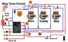 the wiring diagram for an electric circuit with three different types of wires and two switches