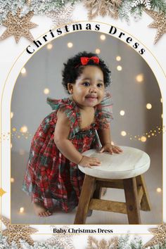 Introducing the baby Christmas dress that will melt hearts and become an instant classic in your little one's wardrobe! This darling plaid dress, with its festive colors and timeless design, is perfect for all your holiday festivities. Get ready to watch your baby steal the show in our beautifully crafted, comfy, and oh-so-adorable holiday dress.