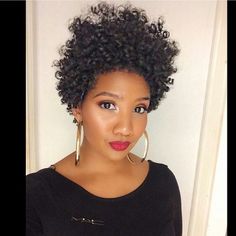 So this rodset is fierce! #hairspiration Hair Stylea, Short Natural Hair, Natural Girls, Jerry Curl, Flexi Rods, Wig Styling